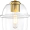 Designers Fountain Summer Jazz 7 in. 1-Light Brushed Gold Transitional Semi Flush Mount with Clear Glass Shade D310M-SF-BG - alternate 6